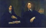 Portrait of William, 2nd Duke of Hamilton (1616-51) and John, 2nd Earl (later 1st Duke) of Lauderdale (1616-82), by Cornelius Johnson (Janssens) (1593-1664) - click for Scran Resource